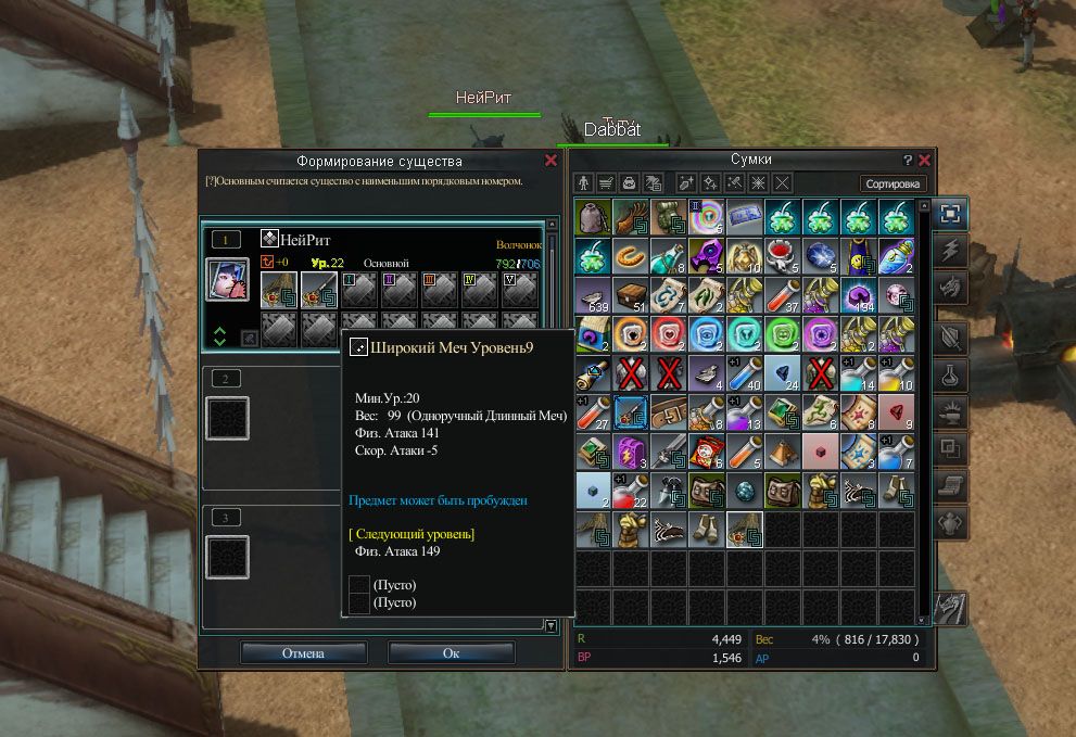 экипирование питомца Rappelz.jpg